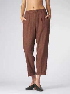 Cropped Pants Terracotta