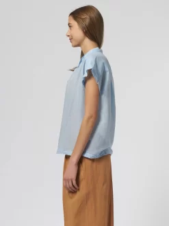 Henley Shirt Sky Blue -Orciani Store pomandere henley shirt sky blue 2