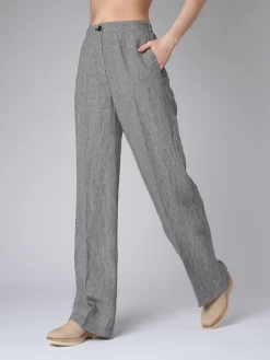 Linen Pants Blackboard Gray -Orciani Store pomandere linen pants blackboard gray 2