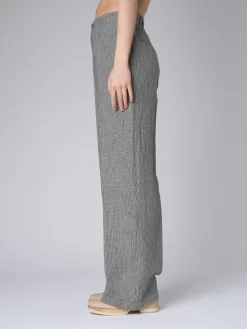Linen Pants Blackboard Gray -Orciani Store pomandere linen pants blackboard gray 3