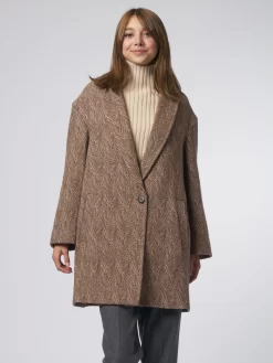 Single Breasted Coat Chestnut