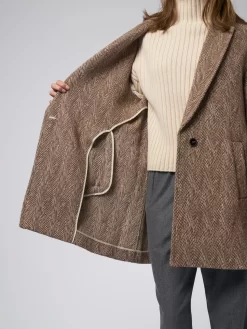 Single Breasted Coat Chestnut -Orciani Store pomandere single breasted coat chestnut 8