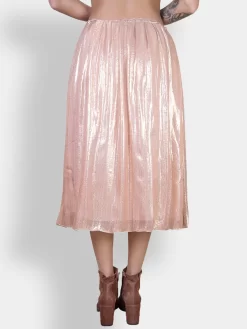 Skirt Rose Metallic -Orciani Store pomandere skirt rose metallic 2