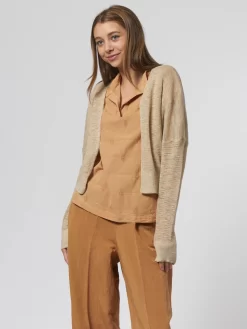 Textured Knit Cardigan Rope -Orciani Store pomandere textured knit cardigan rope 2