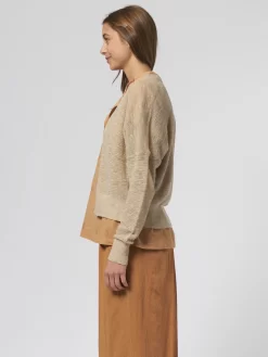 Textured Knit Cardigan Rope -Orciani Store pomandere textured knit cardigan rope 3