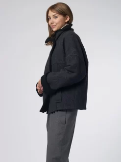 Zip Jacket Charcoal -Orciani Store pomandere zip jacket charcoal 2