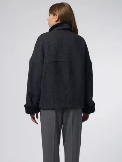 Zip Jacket Charcoal -Orciani Store pomandere zip jacket charcoal 3