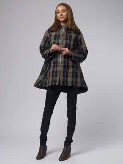 Alberta Ara Coat Taupe/Navy