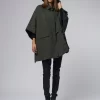 Alize Eco Poncho Coat Bronze