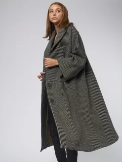 Anais Gal Coat Plaid Taupe -Orciani Store pret pour partir anais gal coat plaid taupe 10