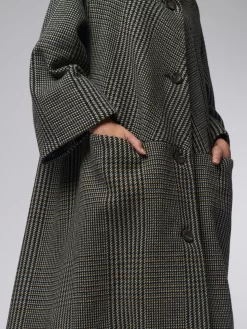 Anais Gal Coat Plaid Taupe -Orciani Store pret pour partir anais gal coat plaid taupe 11