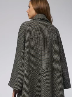 Anais Gal Coat Plaid Taupe -Orciani Store pret pour partir anais gal coat plaid taupe 6