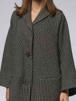 Anais Gal Coat Plaid Taupe -Orciani Store pret pour partir anais gal coat plaid taupe 7