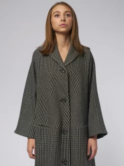 Anais Gal Coat Plaid Taupe -Orciani Store pret pour partir anais gal coat plaid taupe 8