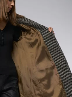 Anais Gal Coat Plaid Taupe -Orciani Store pret pour partir anais gal coat plaid taupe 9