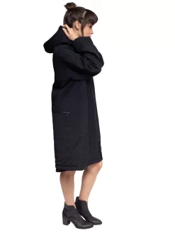 Barbara Yun Coat Black Noir -Orciani Store pret pour partir barbara yun coat black noir 3