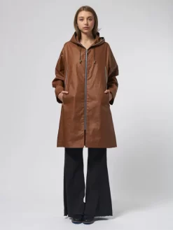 Orciani Store 16 Mina Lib Coat Tobacco