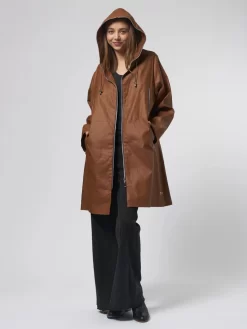 Mina Lib Coat Tobacco -Orciani Store pret pour partir mina lib coat tobacco 6