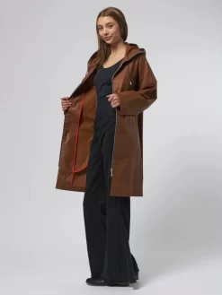 Mina Lib Coat Tobacco -Orciani Store pret pour partir mina lib coat tobacco 8