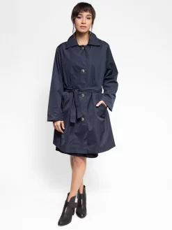 Romane Nyl Coat Navy