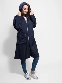 Romy Nyl Coat Deep Navy -Orciani Store pret pour partir romy nyl coat deep navy 2