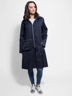 Romy Nyl Coat Deep Navy