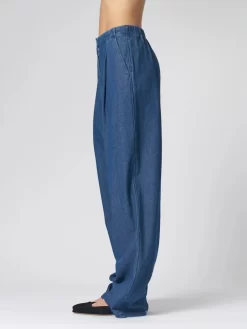Amper Pant Indigo -Orciani Store raquel allegra amper pant indigo 2