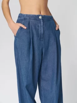 Amper Pant Indigo -Orciani Store raquel allegra amper pant indigo 5