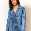 Boyfriend Blazer Blue Tie Dye