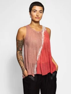 Breezy Tank Pink Sands Tie Dye