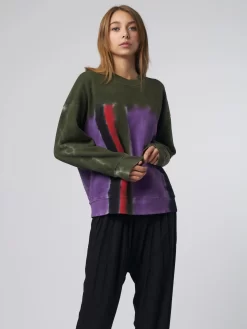 Drop Shoulder Sweatshirt Modernist Tie Dye -Orciani Store raquel allegra drop shoulder sweatshirt modernist 2