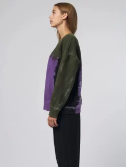 Drop Shoulder Sweatshirt Modernist Tie Dye -Orciani Store raquel allegra drop shoulder sweatshirt modernist 3
