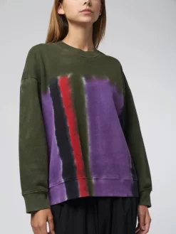 Drop Shoulder Sweatshirt Modernist Tie Dye -Orciani Store raquel allegra drop shoulder sweatshirt modernist 5