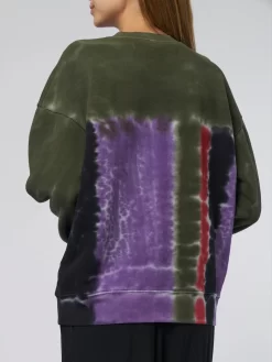Drop Shoulder Sweatshirt Modernist Tie Dye -Orciani Store raquel allegra drop shoulder sweatshirt modernist 6