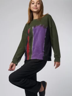 Drop Shoulder Sweatshirt Modernist Tie Dye -Orciani Store raquel allegra drop shoulder sweatshirt modernist 7