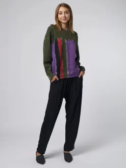 Drop Shoulder Sweatshirt Modernist Tie Dye -Orciani Store raquel allegra drop shoulder sweatshirt modernist 8