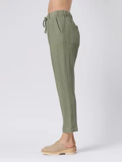 Dropped Crop Pant Sage -Orciani Store raquel allegra dropped crop pant sage 4
