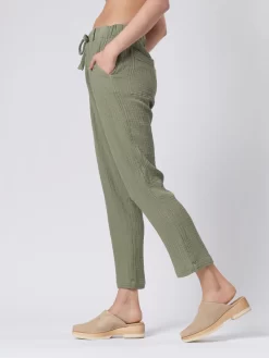 Dropped Crop Pant Sage -Orciani Store raquel allegra dropped crop pant sage 5
