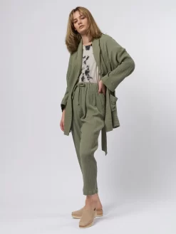 Dropped Crop Pant Sage -Orciani Store raquel allegra dropped crop pant sage 9