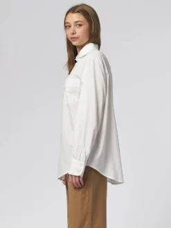 Elle Shirt Washed White -Orciani Store raquel allegra elle shirt washed white 2