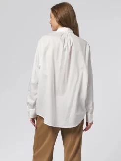 Elle Shirt Washed White -Orciani Store raquel allegra elle shirt washed white 3