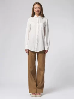 Elle Shirt Washed White -Orciani Store raquel allegra elle shirt washed white 6
