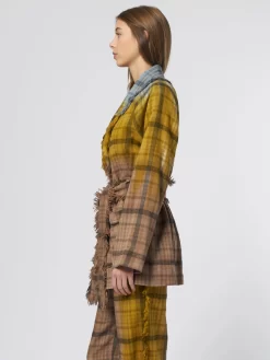 Flannel Jenny Jacket Multi -Orciani Store raquel allegra flannel jenny jacket multi 3