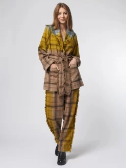 Flannel Jenny Jacket Multi -Orciani Store raquel allegra flannel jenny jacket multi 7