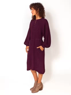 Getty Dress Plum -Orciani Store raquel allegra getty dress plum 2