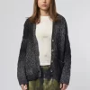 Gwen Cardigan Black Confetti