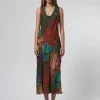 Kennedy Midi Dress Multi Waves