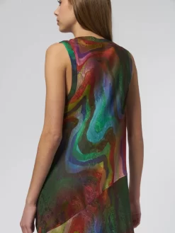 Kennedy Midi Dress Multi Waves -Orciani Store raquel allegra kennedy midi dress multi waves 5