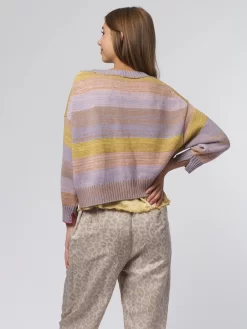 Kristie Cardigan Yellow Lavender -Orciani Store raquel allegra kristie cardigan yellow lavender 5