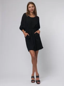 Lena Dress Black -Orciani Store raquel allegra lena dress black 2